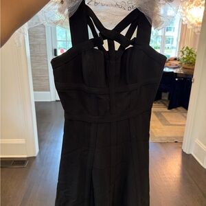 BCBGMaxAzria Black Strappy Dress